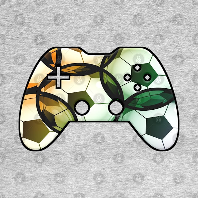 Soccer Ball Sports Player - Gaming Gamer Abstract - Gamepad Controller - Video Game Lover - Graphic Background by MaystarUniverse